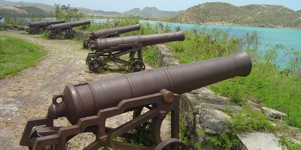 Fort James Antigua Canon